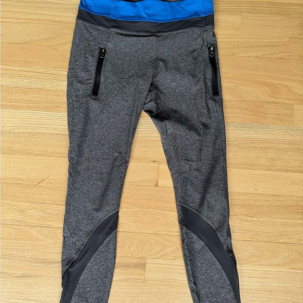 lululemon athletica Gray and Blue Cropped Pants